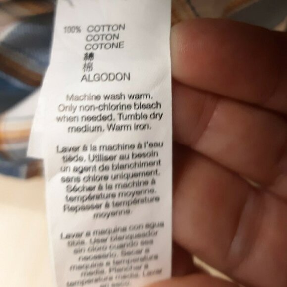 Gap Factory Classic Fit Plaid Button Down Shirt. - Picture 5 of 5